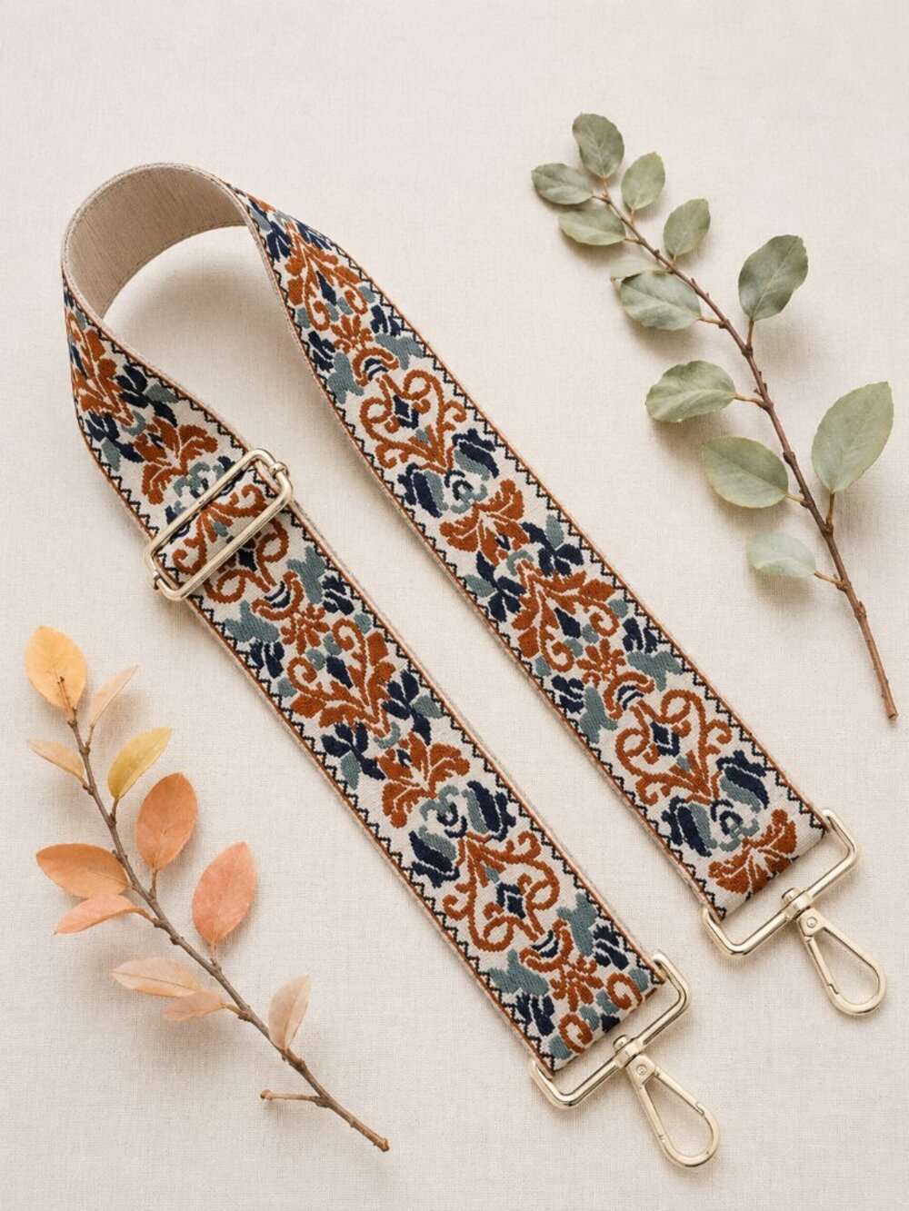 Boho Chic Embroidered Adjustable Strap For Handbag Tote Crossbody Camera Bag - Picture 5 of 10